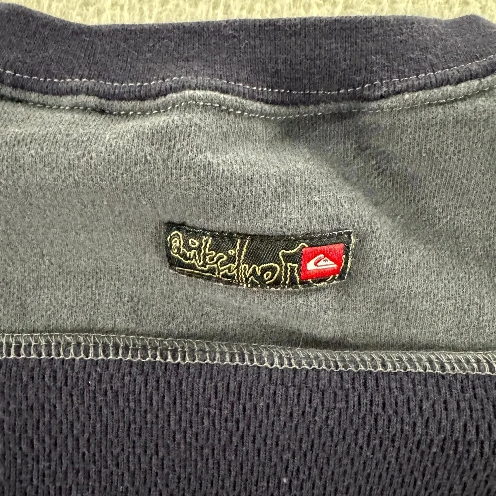 Quiksilver Sweatshirt Toddler 4T Navy Blue Good Waffle Knit Fleece Pullover
